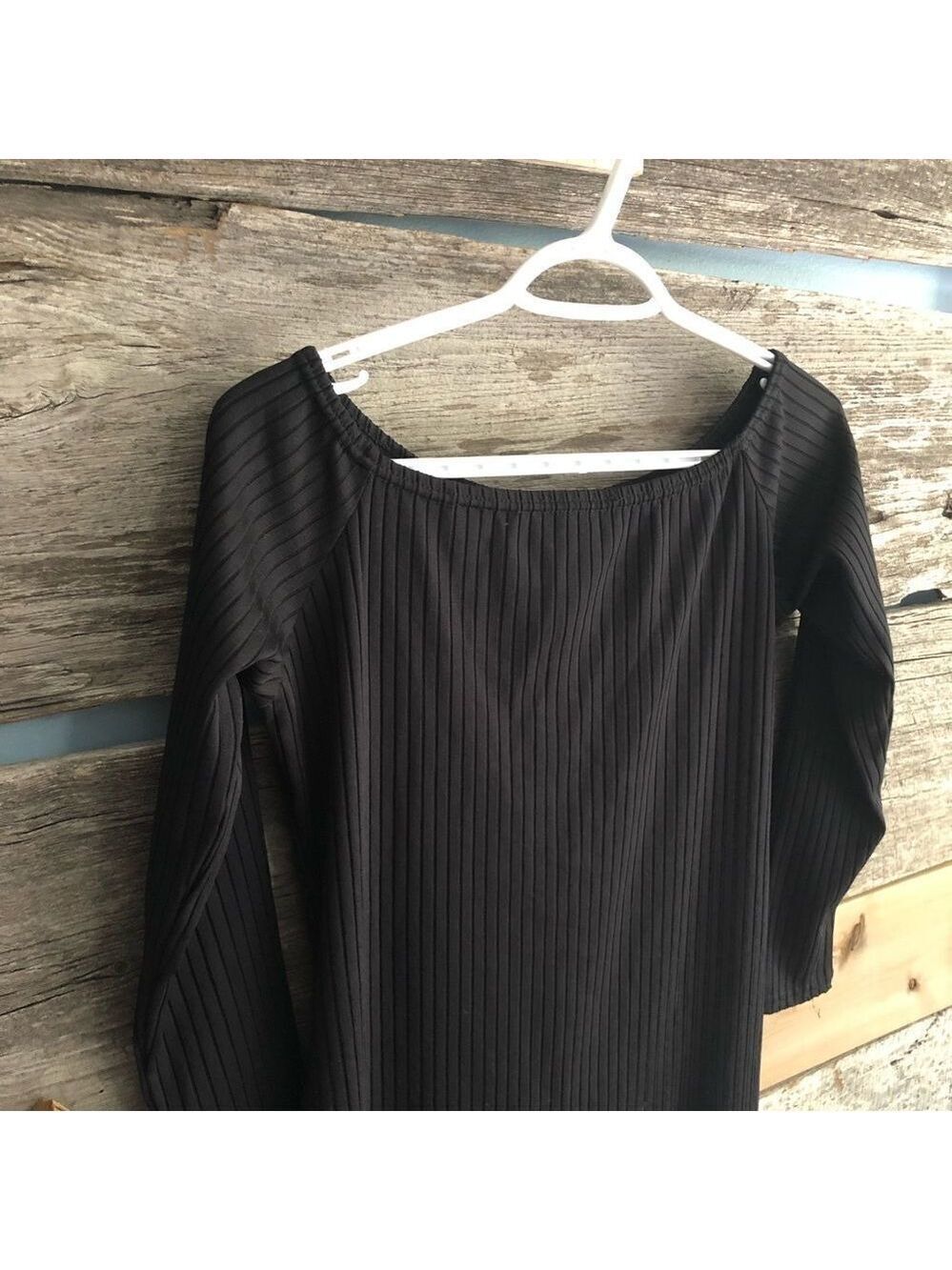 Atmosphere Size 10 Black, Ribbed, Elastic Neckline Dress - Picture 2 of 6